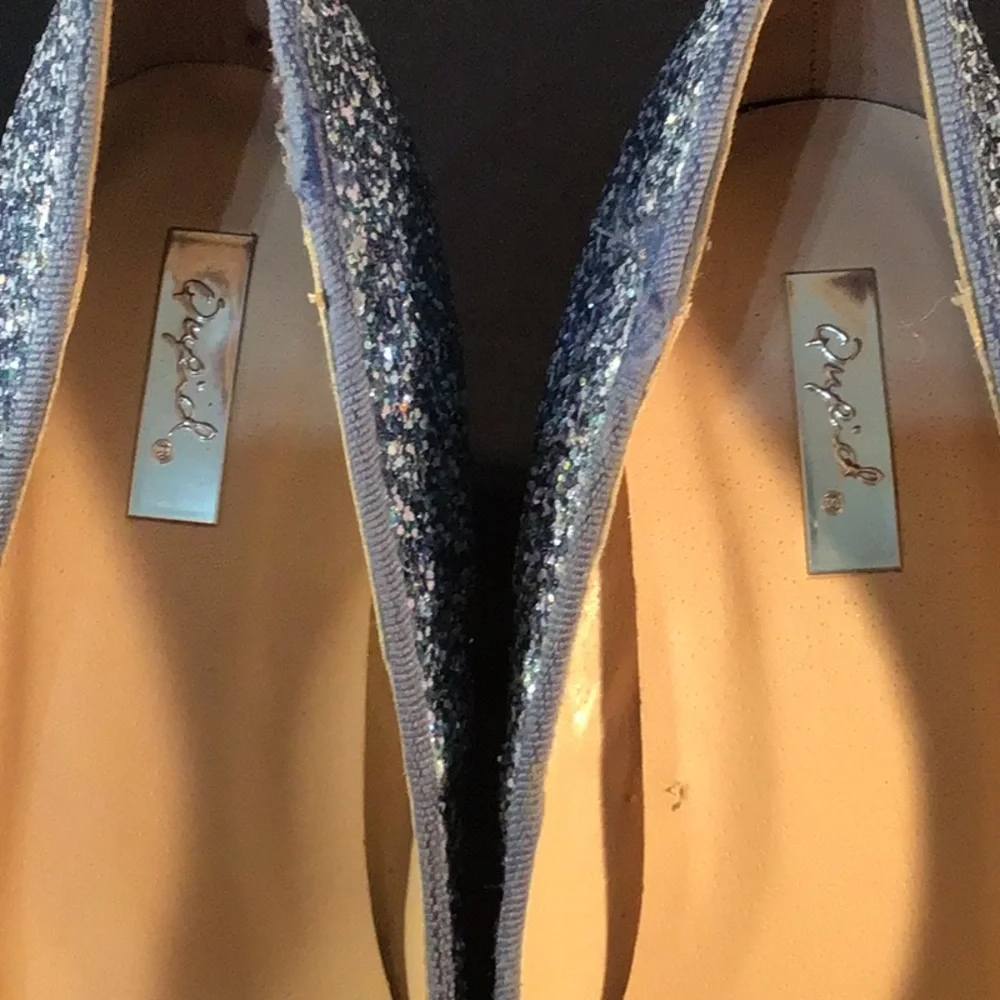 Quips Silver Glitter heels size 7 - Picture 8 of 8